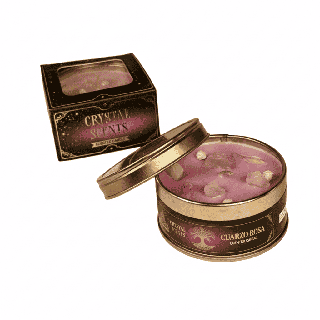 Bougie Crystal Scents Cuarzo Rosa